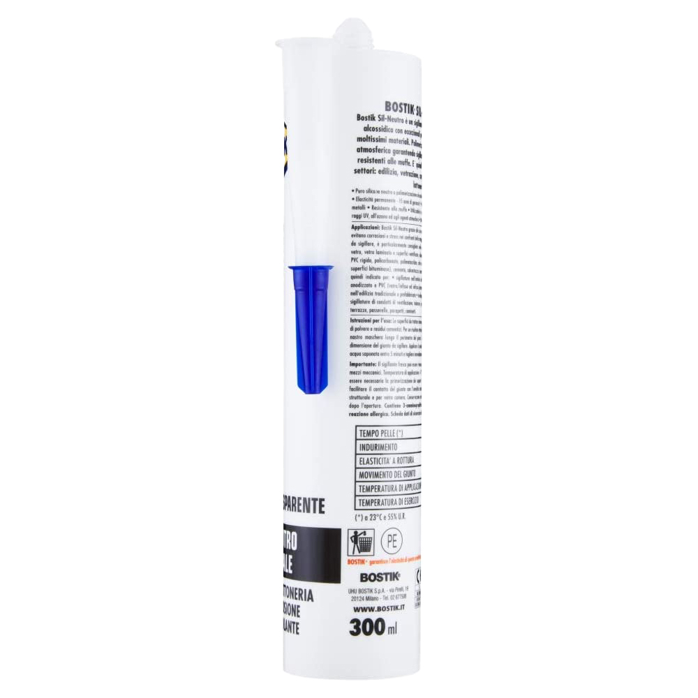 Silicone Neutro Trasparente SIL-Neutro BOSTIK 300 ml
